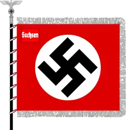 Flag of Gau Saxony (1933–1945)