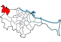 Location of Osowa within Gdańsk