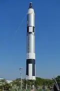 Titan II missile, repainted as GLV-3 12558 (Gemini 3), at KSC Rocket Garden.
