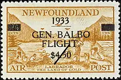 Italo Balbo's 1933 Italian Air Armada $4.50 airmail