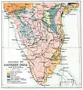 Geology Gazetter map of Malabar in 1897