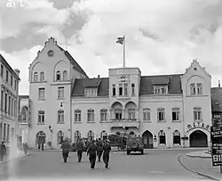Photo of the Royal Air Force's Malcolm Club in Schleswig, Germany in 1945.