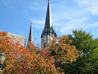 Gesu Church in autumn