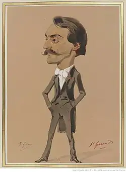Eugène Giraud, caricature of Gérôme, between 1858 and 1870