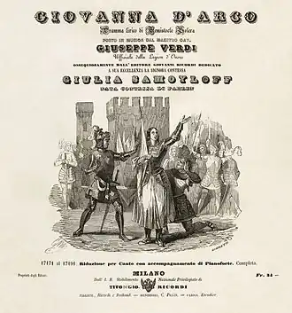Giuseppe Verdi, Giovanna d'Arco, Vocal Score - Restoration