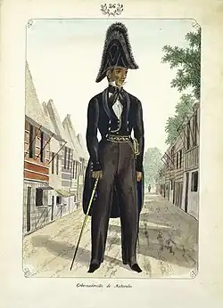 A Gobernadorcillo, mostly of Indio descent. Painting by José Honorato Lozano