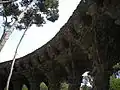 Stone arcades mimicking pine trees