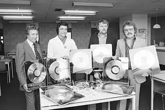 Unknown person, Jack de Nijs, Cees den Daas and André Moss