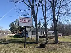 Town of Graham sign