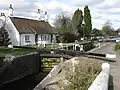 The Grand Union Canal locks at Cow Roast