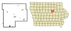 Location of Conrad, Iowa