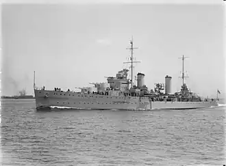 HMAS Sydney (D48) in 1936