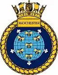 HMS Manchester badge