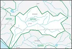 USGS hydrologic unit 18070302 boundary map
