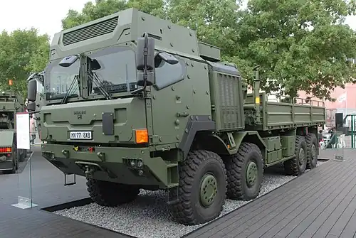 At Eurosatory, a HX77 with RMMV MAC protected cabin