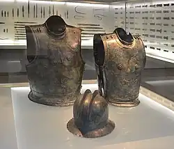 Cuirasses and helmet from Kleinklein, Austria, 6th-7th centuries BC.[57]