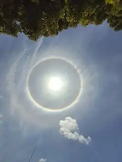 Halo around the Sun in Coimbatore, Tamil Nadu, India (25 September 2023&nbsp; 11:45 AM)