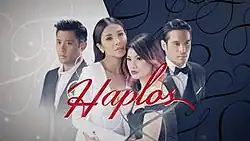 An image of Rocco Nacino, Sanya Lopez, Thea Tolentino and Pancho Magno. The series title is displayed on the center of the image.