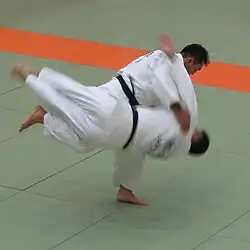 Image 53Harai goshi (払腰; sweeping hip), a koshi-waza (from Judo)