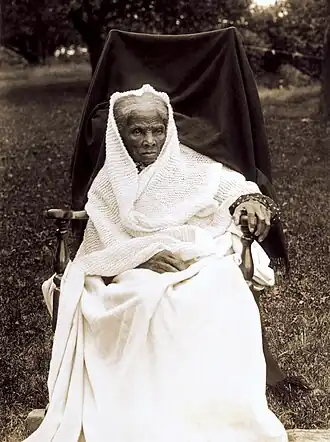 Photo of Tubman seated