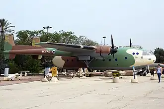 A French but German-built Nord Noratlas transport aircraft of 103 Squadron "Elephants"