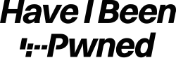 In the first line, the text "Have I Been". In the second line, a stylized version of an apostrophe, a semicolon, and two hyphens, followed by the text "Pwned". The text is in black.