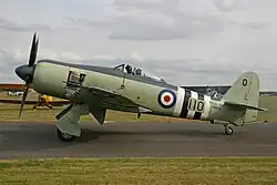 Hawker Sea Fury VR930 at Duxford in 2006