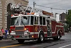 Fire Department Ladder 56, a 2008 KME Predator 2000/5000/75&nbsp;ft.