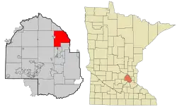 Location of Brooklyn Park, Minnesota
