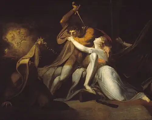 Percival Delivering Belisane from the Enchantment of Urma by Henry Fuseli