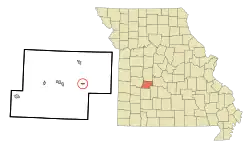 Location of Preston, Missouri
