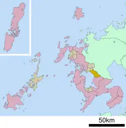 Location of Higashisonogi
