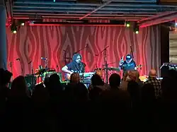 Playing at the Doug Fir Lounge in 2022