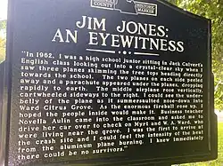 "Jim Jones: An Eyewitness" marker