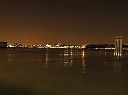 A view of the river from the terminal