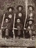 Soldiers of the Yellow Flag Army, enlisted by the French, 1883–1886