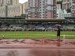 Before the gathering time, many citizens had already gathered at Kwai Chung Sports Ground.