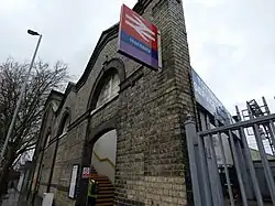The Tottenham Lane entrance to Hornsey Station