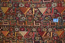 A Shahsevan horse cover, made of silk and metal-wrapped silk, 1850-1900 AD.