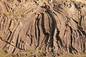 Basalt formations, "The old women", north of Hov in Hovsegg