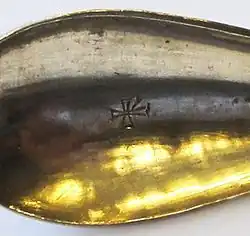 Cochlearium with a Christian monogram cross