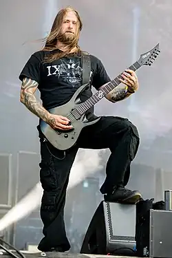 Elofsson performing with Hypocrisy in 2022