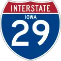 Interstate 29 marker