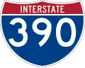 Interstate 390 marker