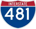 Interstate 481 marker