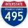 Interstate 495 marker