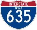 Interstate 635 marker