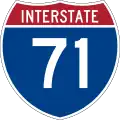 Interstate 71 marker