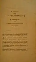 1864 report by Appia on the Second Schleswig War as first ICRC delegate ever
