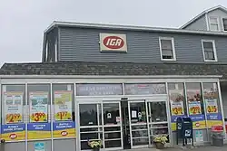 Trenton Marketplace IGA in Trenton, Maine, in Hancock County in June 2014. In July 2020 the store was sold and affiliation changed to Shop&Save/Hannaford.